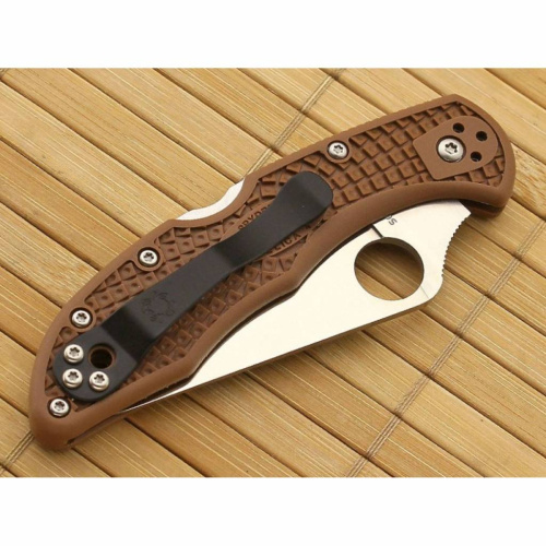 Складной нож Spyderco Delica 4 Flat Ground - 11FPBN фото 7