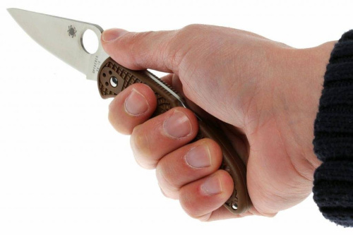 Складной нож Spyderco Delica 4 Flat Ground - 11FPBN фото 10