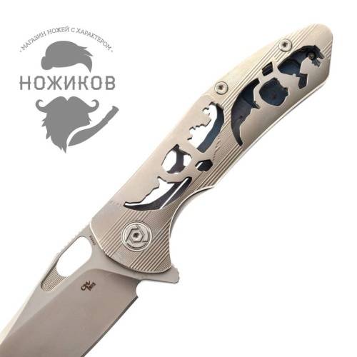 5891 ch outdoor knife CH3515 Silver фото 5