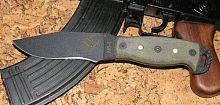 Нож с фиксированным клинком Ontario &quot;NS-4 Black Canvas Micarta Handle&quot;