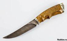 Боевой нож  Авторский Нож из Дамаска №10