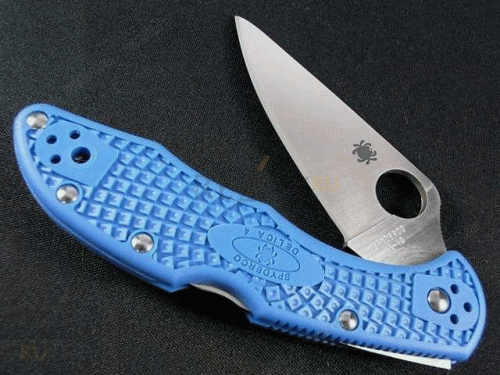 5891 Spyderco Delica 4 Flat Ground - 11FPBL фото 13