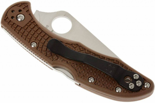 Складной нож Spyderco Delica 4 Flat Ground - 11FPBN фото 19